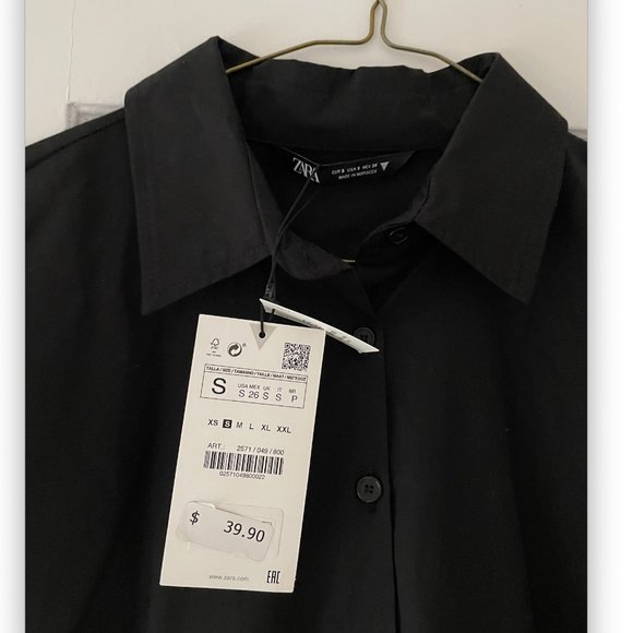 Zara | Black Day Dress | NEW with TAGS! | Size: Small - Picture 2 of 2